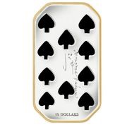 15 Dollars - Elizabeth II Ten of Spades, Canada, 2009 reverse image