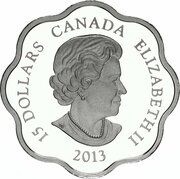 15 Dollars - Elizabeth II Lunar Lotus; Year of the Snake obverse image
