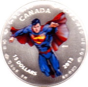 15 Dollars - Elizabeth II Modern Day Superman, Canada, 2013 reverse image