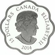15 Dollars - Elizabeth II Lunar Lotus; Year of the Horse obverse image