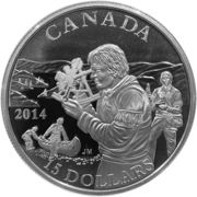 15 Dollars - Elizabeth II The Pioneering Mapmakers, Canada, 2014 reverse image