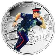 15 Dollars - Elizabeth II Police, Canada, 2016 reverse image