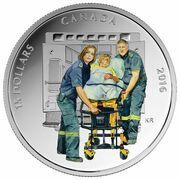 15 Dollars - Elizabeth II Paramedics, Canada, 2016 reverse image