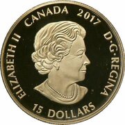 15 Dollars - Elizabeth II Around the Campfire obverse image