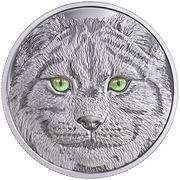 15 Dollars - Elizabeth II In The Eyes Of The Lynx, Canada, 2017 reverse image