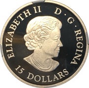 15 Dollars - Elizabeth II Magnificent Bald Eagles obverse image