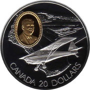 20 Dollars - Elizabeth II Fleet 80 Cannuck, Canada, 1995 reverse image
