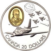 20 Dollars - Elizabeth II Canadair F-86 Sabre, Canada, 1997 reverse image