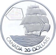 20 Dollars - Elizabeth II The Marco Polo, Canada, 2001 reverse image