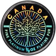 20 Dollars - Elizabeth II Hologram Maple Leaf, Canada, 2002 reverse image