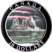 20 Dollars - Elizabeth II Iceberg, Canada, 2004 reverse image