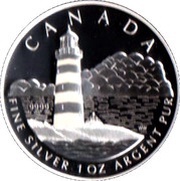 20 Dollars - Elizabeth II Sambro Island Lighthouse, Canada, 2004 reverse image