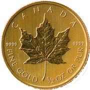 20 Dollars - Elizabeth II 4th Portrait; GML Bullion Coinage, Canada, 2004-2014 reverse image