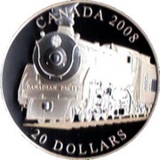 20 Dollars - Elizabeth II Royal Hudson, Canada, 2008 reverse image