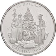 20 Dollars - Elizabeth II Holiday Carols, Canada, 2008 reverse image