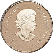 20 Dollars - Elizabeth II Blue Crystal Snowflake obverse image