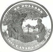 20 Dollars - Elizabeth II 75th Anniversary of the first banknotes, Canada, 2010 reverse image