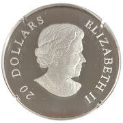 20 Dollars - Elizabeth II Tanzanite Crystal Snowflake obverse image