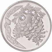 20 Dollars - Elizabeth II Moonlight Pinecone, Canada, 2010 reverse image
