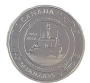 20 Dollars Anniversary of the Canadian Coast Guard, Canada, 2012 reverse image