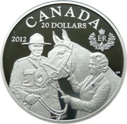20 Dollars - Elizabeth II Queen's Visit to Canada, Canada, 2012 reverse image