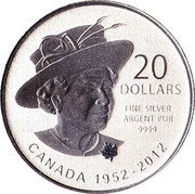 20 Dollars - Elizabeth II Diamond Jubilee, Canada, 2012 reverse image