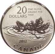 20 Dollars - Elizabeth II Farewell to the Penny, Canada, 2012 reverse image