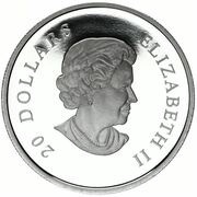 20 Dollars - Elizabeth II Crystal Snowflake obverse image