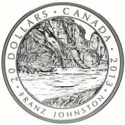 20 Dollars - Elizabeth II The Guardian of the Gorge, Canada, 2013 reverse image