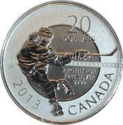 20 Dollars - Elizabeth II Hockey, Canada, 2013 reverse image