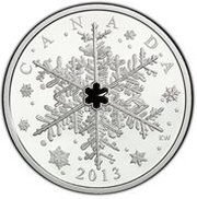 20 Dollars - Elizabeth II Winter Snowflake, Canada, 2013 reverse image