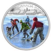 20 Dollars - Elizabeth II Pond Hockey, Canada, 2014 reverse image