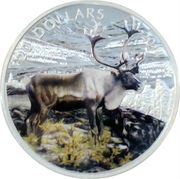 20 Dollars - Elizabeth II Caribou, Canada, 2014 reverse image