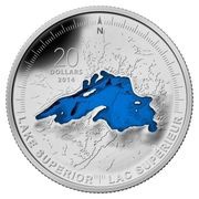20 Dollars - Elizabeth II Lake Superior, Canada, 2014 reverse image