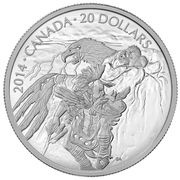 20 Dollars - Elizabeth II Nanaboozhoo legend, Canada, 2014 reverse image