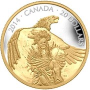 20 Dollars - Elizabeth II Nanaboozhoo legend, Canada, 2014 reverse image