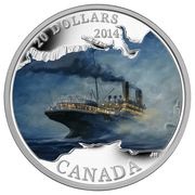 20 Dollars - Elizabeth II R.M.S. Empress of Ireland, Canada, 2014 reverse image