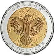 20 Dollars - Elizabeth II Love, Canada, 2014 reverse image