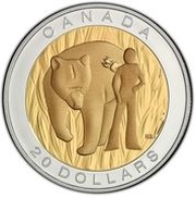20 Dollars - Elizabeth II Courage, Canada, 2014 reverse image