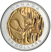 20 Dollars - Elizabeth II Wisdom, Canada, 2014 reverse image