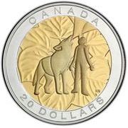 20 Dollars - Elizabeth II Humility, Canada, 2014 reverse image