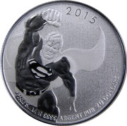 20 Dollars - Elizabeth II Superman, Canada, 2015 reverse image