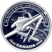 20 Dollars In the name of George VI; Battle of Britain, Canada, 2015 reverse image