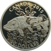 20 Dollars - Elizabeth II Northern Pike, Canada, 2015 reverse image