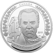 20 Dollars - Elizabeth II Sir George-Étienne Cartier, Canada, 2015 reverse image
