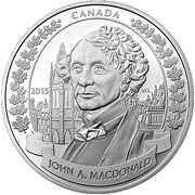20 Dollars - Elizabeth II Sir John A. MacDonald, Canada, 2015 reverse image