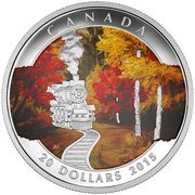 20 Dollars - Elizabeth II Autumn Express, Canada, 2015 reverse image