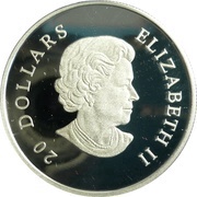 20 Dollars - Elizabeth II Misty Morning Mule Deer obverse image