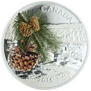 20 Dollars - Elizabeth II Coast Shore Pine, Canada, 2015 reverse image