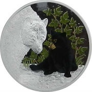 20 Dollars - Elizabeth II Baby Black Bear, Canada, 2015 reverse image